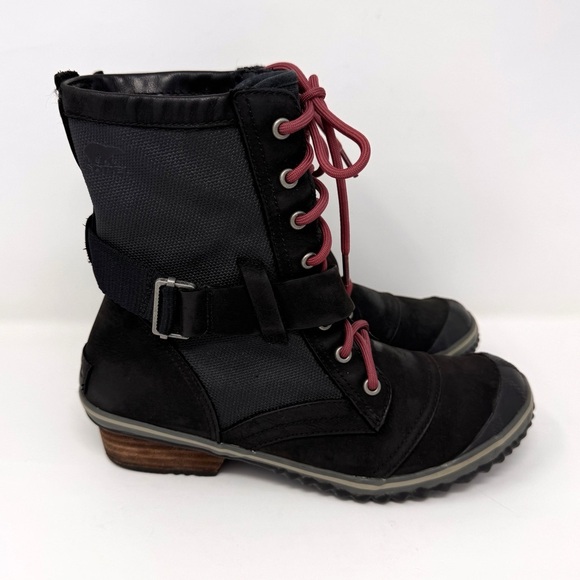 Sorel Slimboot Mid Calf Lace Up Boots